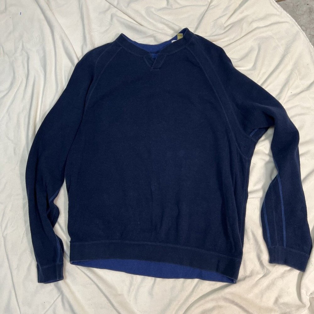 Tommy Bahama Sweatshirt Adult XLarge Blue Pull Over Cotton Casual Outdoor Men's
